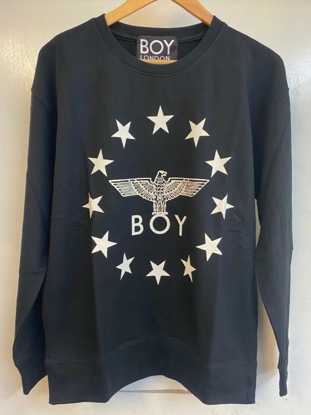 BOY LONDON GLOBE STAR UNISEX SWEATSHIRT One Size DESIGNER VINTAGE PUNK